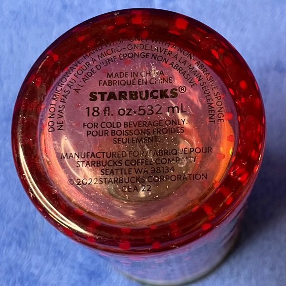 Gentle Used 2022 Starbucks Glass Cup; 18 oz - Picture 3 of 5